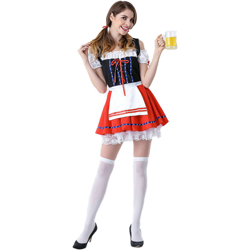Fashion Personality Lady Holiday Maid Costumes Dress