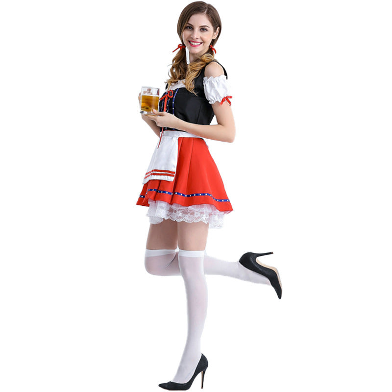 Fashion Personality Lady Holiday Maid Costumes Dress