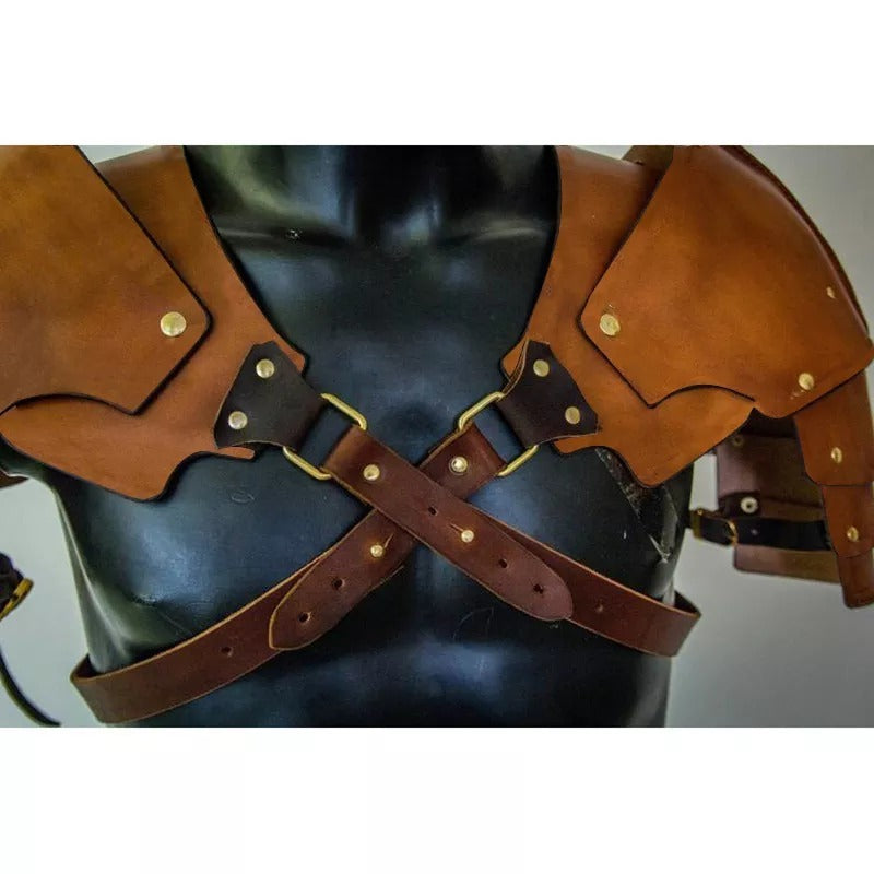 Stage Performance Retro Medieval Nordic Knight COSPLAY Armor Shoulder Pad