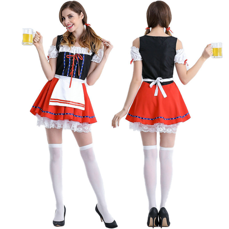 Fashion Personality Lady Holiday Maid Costumes Dress