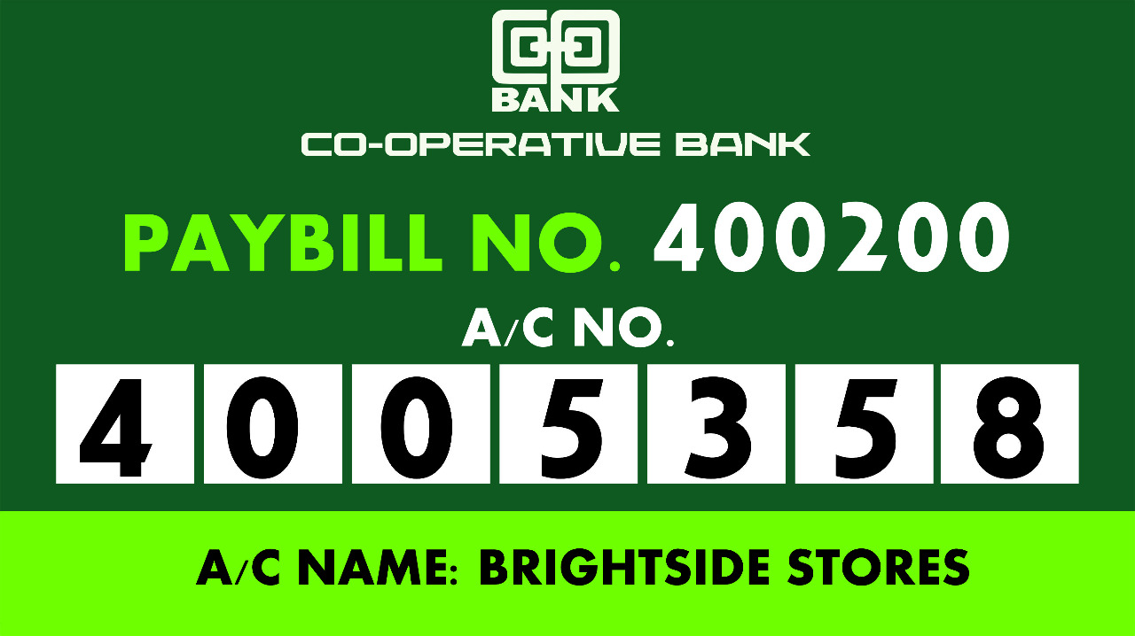 Mpesa Details | Bright Side Stores